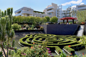 Robert Irwin's Central Garden at The Getty Center in Los Angeles, California