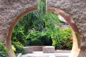 The Moongate Garden in The Enid A. Haupt Garden in Washington, D.C.