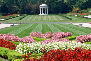 Formal gardens at Nemours Mansion & Gardens in Wilmington, Delaware.