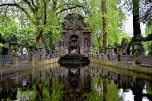 Medici Fountain at the Jardin du Luxembourg (Luxembourg Gardens) in Paris, France.