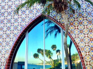 ornate ceramic tile accents at Adamson House in Malibu, California