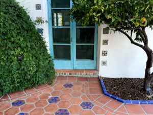 ornate ceramic tile accents at Adamson House in Malibu, California