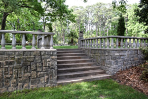 Renaissance Court gardens at Norfolk Botanical Garden in Norfolk, Virginia