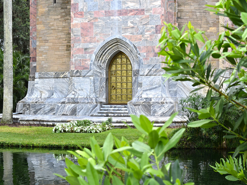 Carillon "singing tower" at Bok Tower Gardens in Lake Wales, Florida