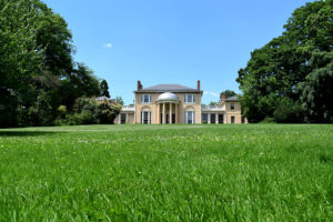 front lawn of Tudor Place Historic House & Garden in Washington, DC