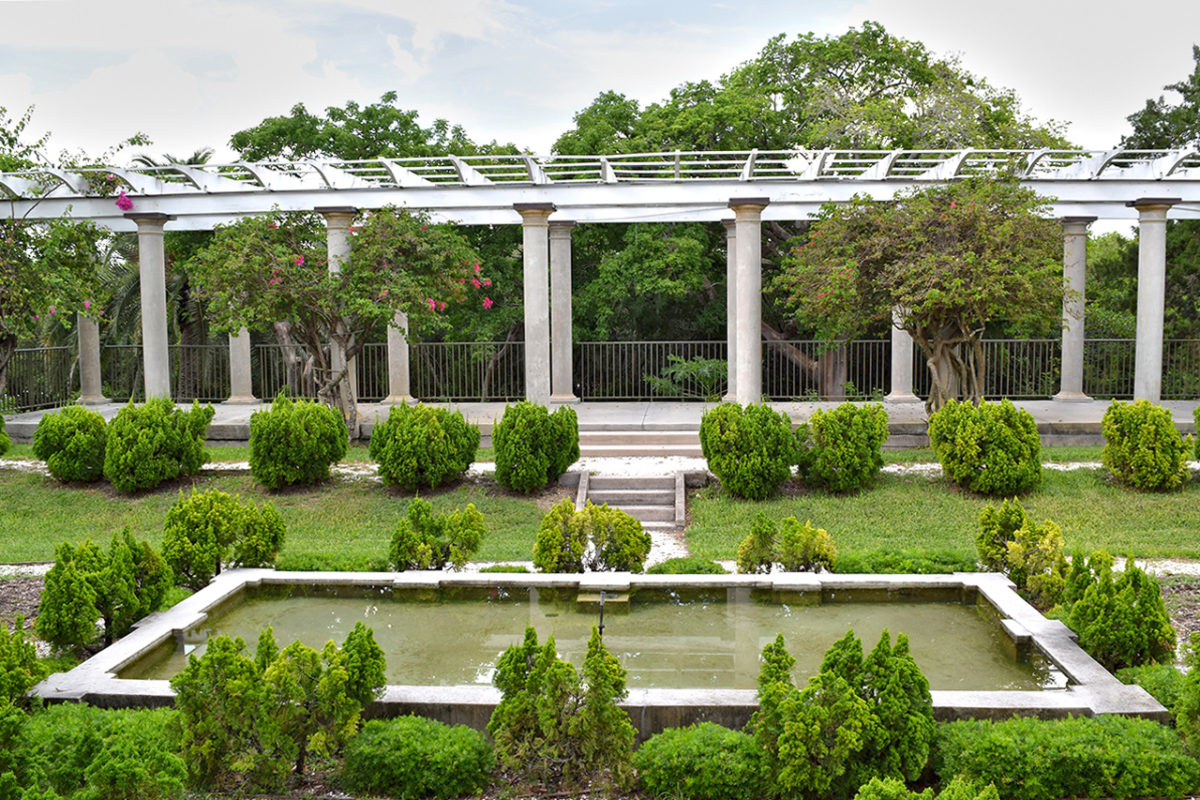 The Sunken Garden & Pergola at Historic Spanish Point in Osprey, Florida