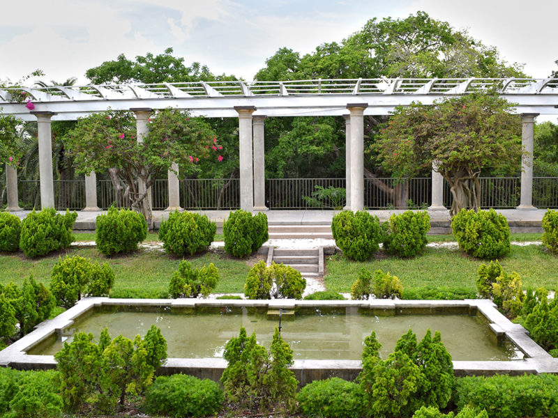 The Sunken Garden & Pergola at Historic Spanish Point in Osprey, Florida