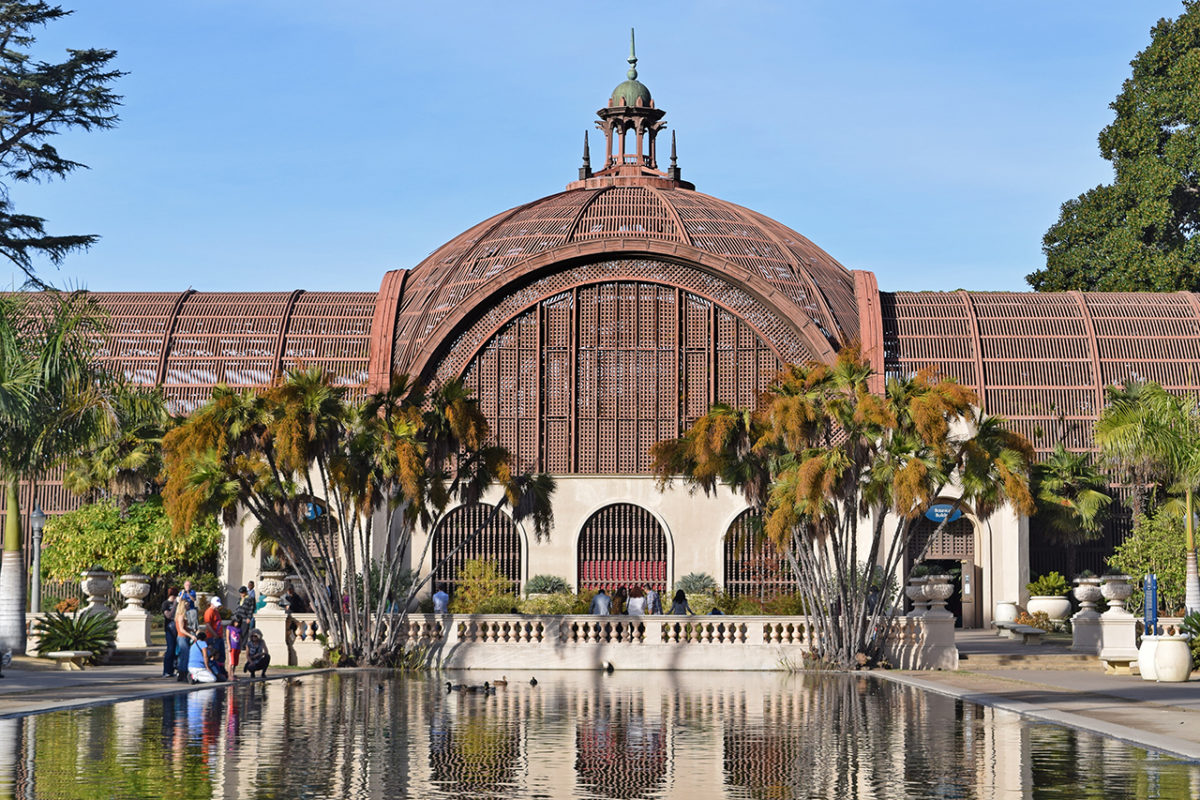 The Botanical Building in Balboa Park in San Diego, California