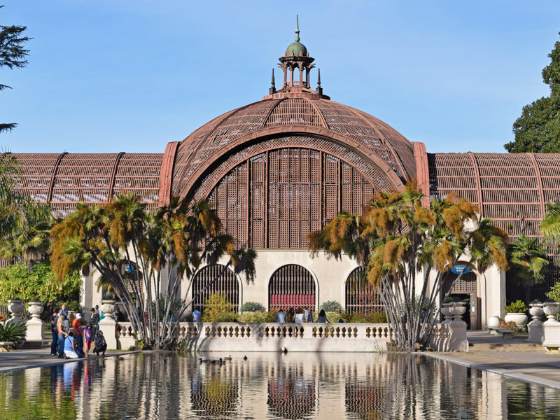 The Botanical Building in Balboa Park in San Diego, California