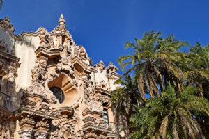 Spanish-Renaissance architecture in Balboa Park in San Diego, California