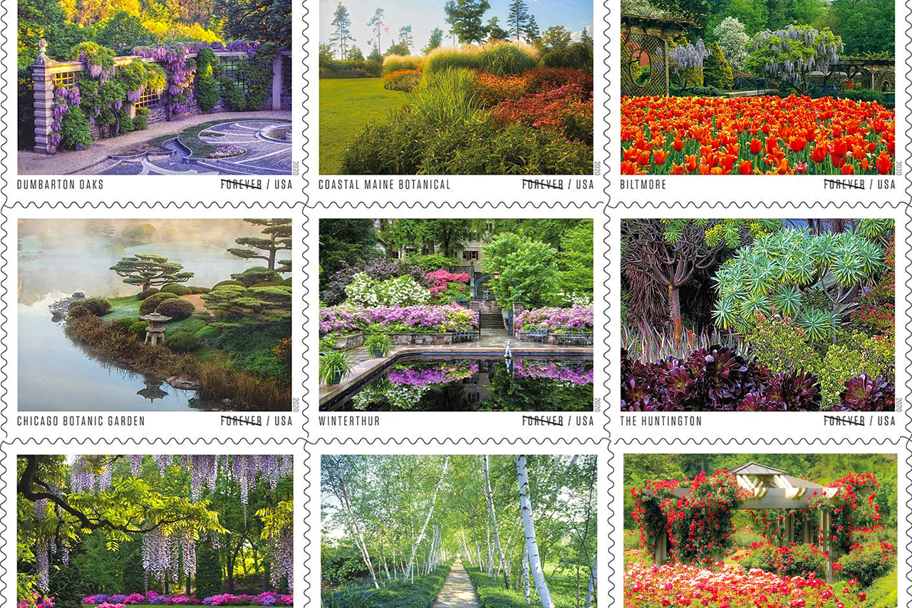 USPS American Gardens Stamps Grading Gardens